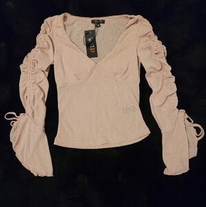 Delia's By Dolls Kill Pink Long Sleeve Top
